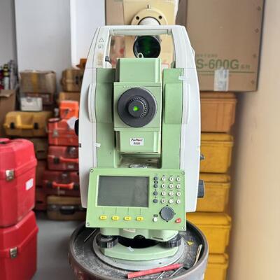 Used Leica TS09 Total Station with IP66 Dust and Water Resistance, 0.6s Coarse Measurement, and 1 Minimum Readout Precision Surveying Instrument